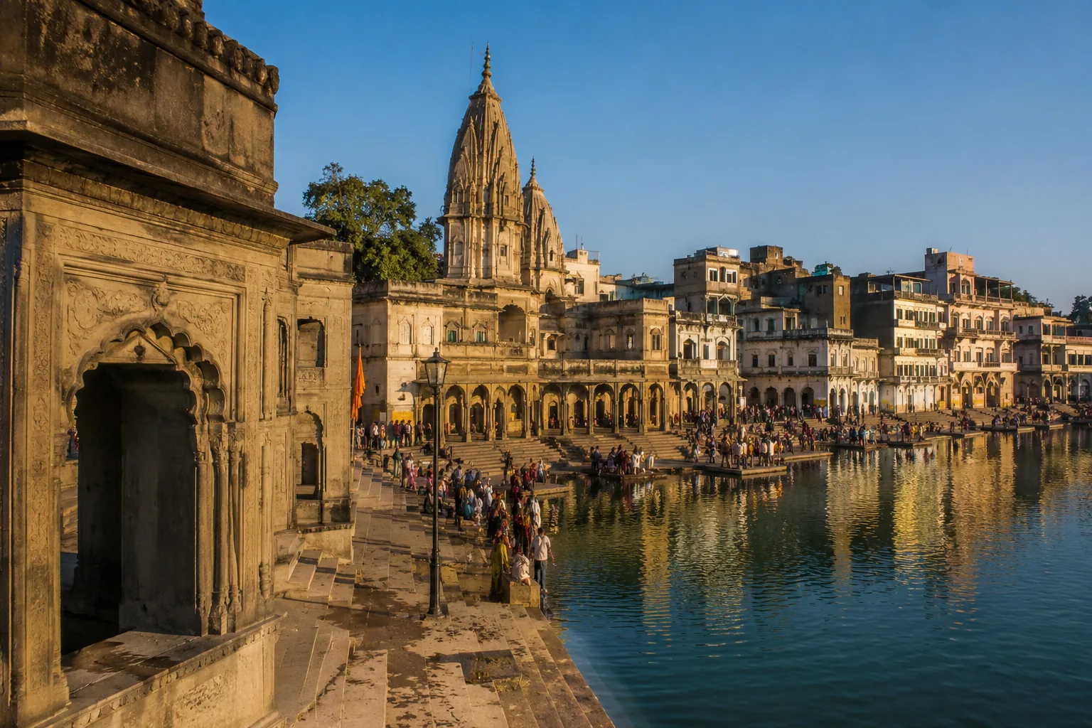 Ramkund and the Panchavati riverfront in Nashik under preparation for the Simhastha Kumbh Mela 2027
