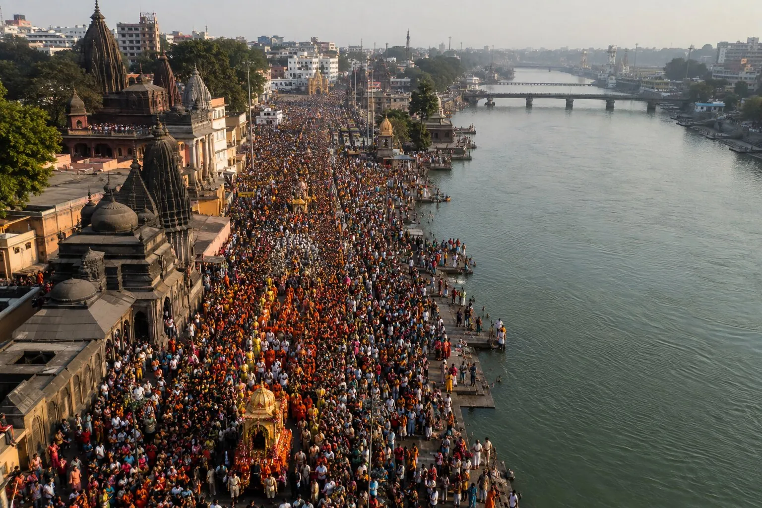 Shahi Snan bathing procession on the Godavari — Nashik Simhastha Kumbh Mela 2027 dates and schedule