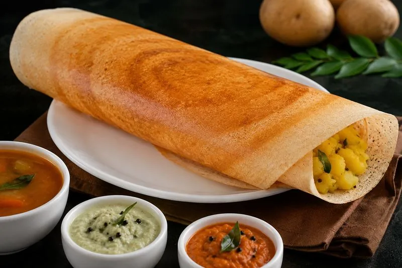 Masala Dosa — Crispy South Indian Crepe