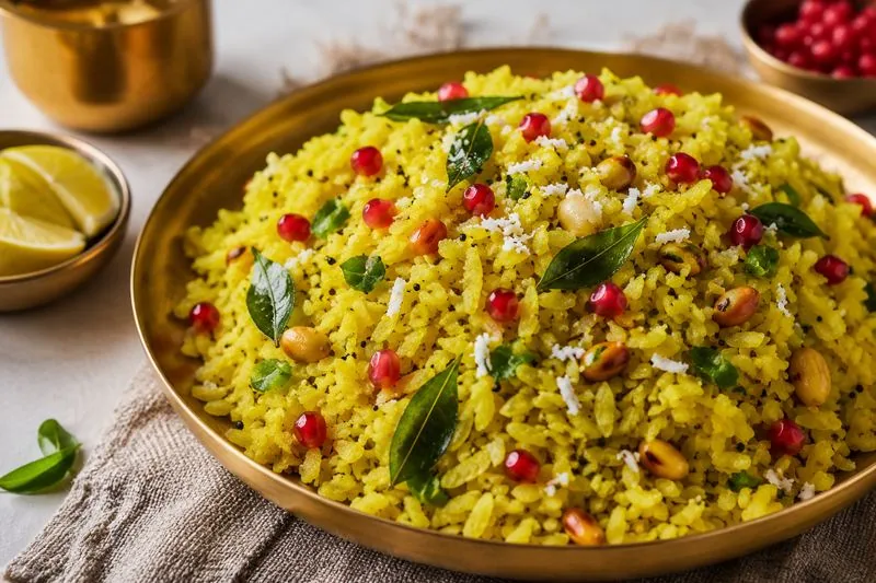 Sattvic Poha Platter — Nourishya Sattvic Dining