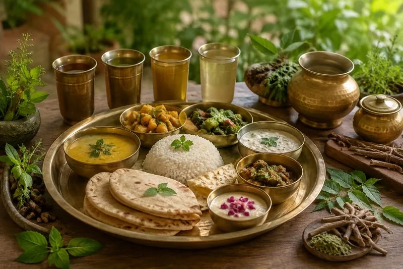 Nourishya Sattvic Spread — Sacred Dining Experience